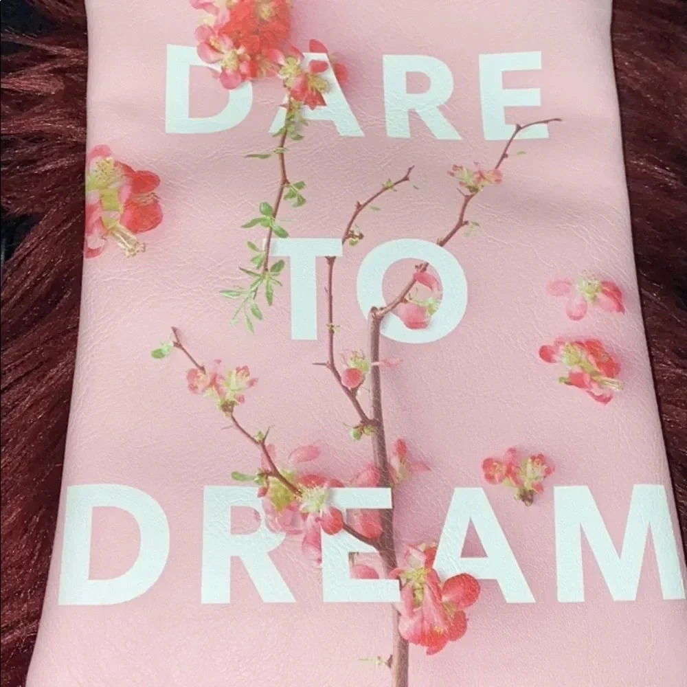 Indigo Floral  pouch wristlet bag